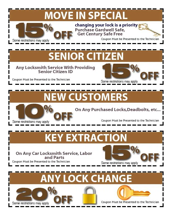 Central Locksmith Store Los Angeles, CA 310-819-3957 - coupon-01